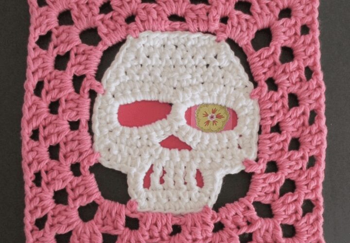 Free Skull Granny Square Pattern 36 Skull Granny Square