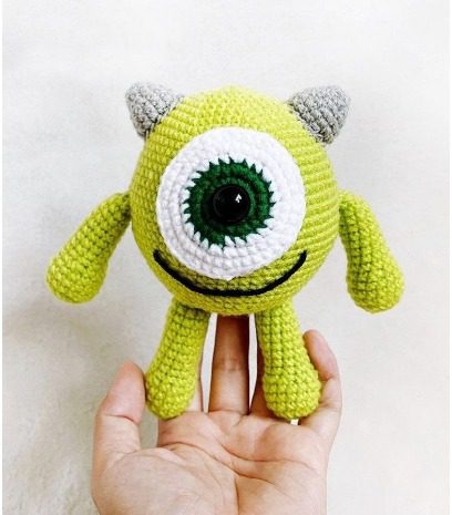 Mike Wazowski Inspired Amigurumi 26 Amigurumi