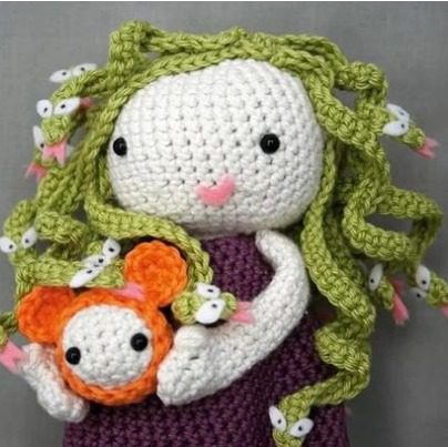 Crochet A Magical Medusa Amigurumi Doll 26 Medusa Amigurumi