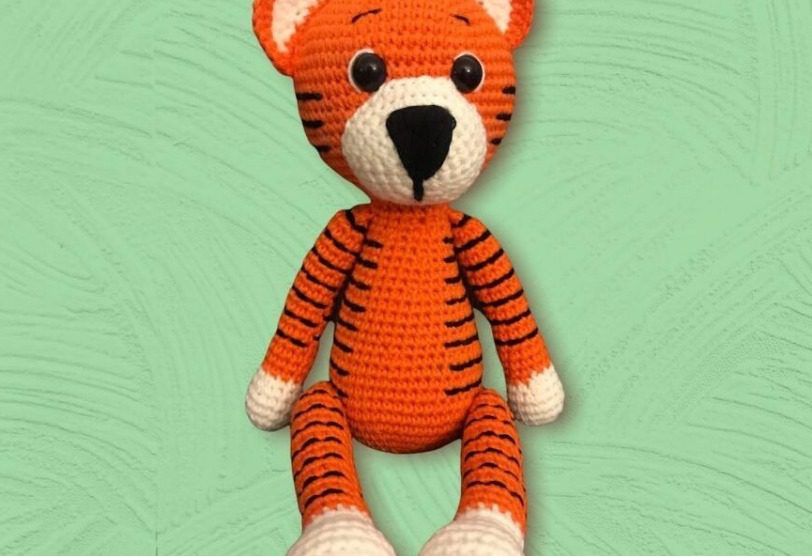 Cute Crochet Tiger Doll Amigurumi Pattern 25 Tiger Doll