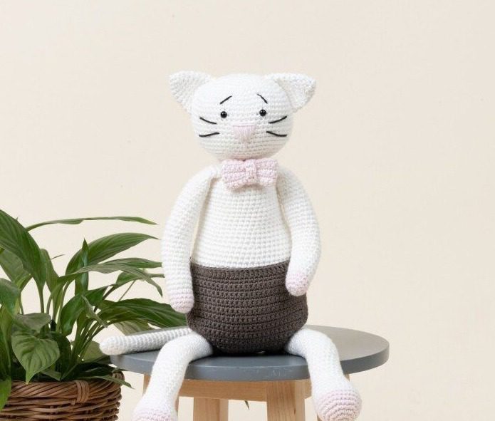 Crochet An Elegant Amigurumi Cat With Bow And Panties 25 Amigurumi Cat