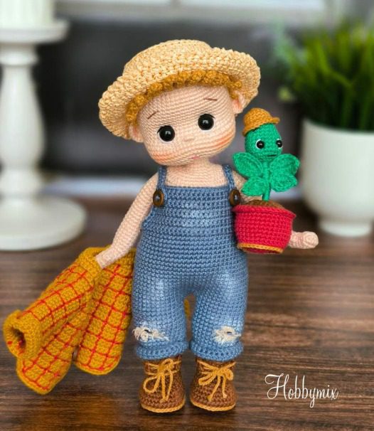 Crochet An Adorable Farm Boy Amigurumi Doll 26 Farm Boy
