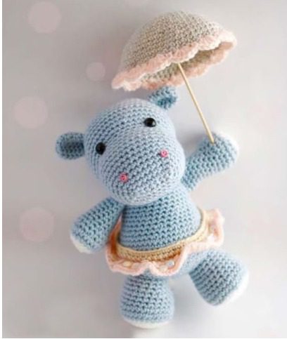 Crochet An Adorable Beach Hippo Amigurumi 26 Hippo Amigurumi