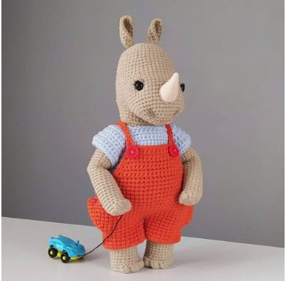 Crochet A Charming Rhino Amigurumi Pattern 26 Rhino Amigurumi