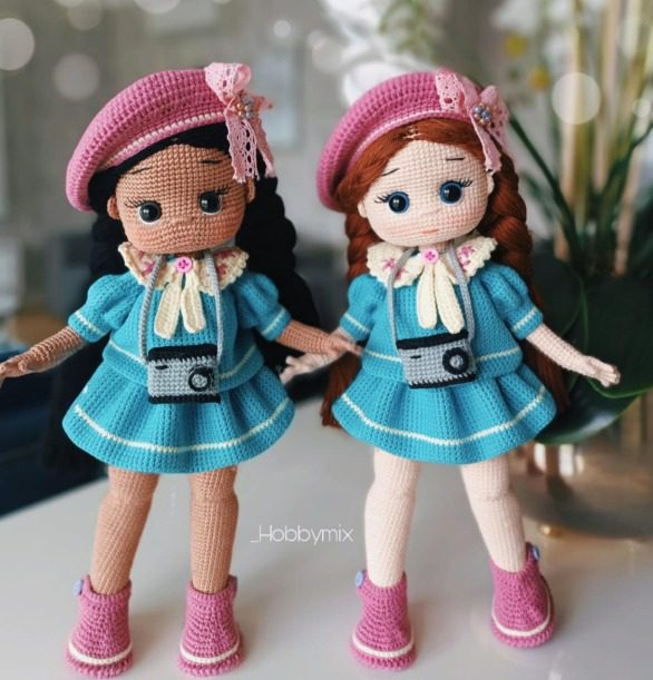 Matching Amigurumi Dolls