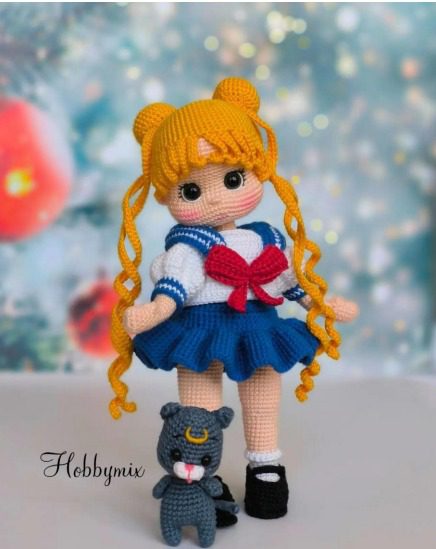 Crochet Sailor Moon Usagi Tsukino And Luna Cat Amigurumi 25 Usagi Tsukino